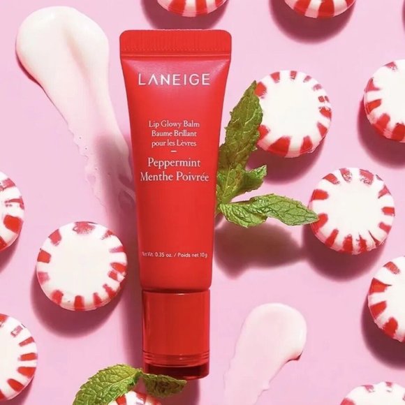 SOLD OUT- Laneige Glowy Lip Balm PEPPERMINT LIMITED EDITION, UNUSED*BNIB* - - Picture 4 of 4